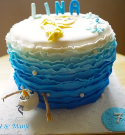 Gâteau reine des neiges 2 {cake design}