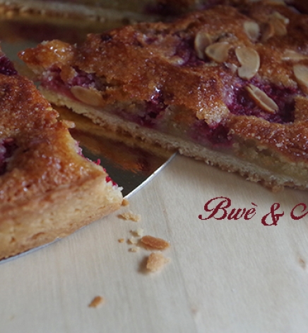 Tarte amandine aux framboises (Fiche technique cap pâtissier)