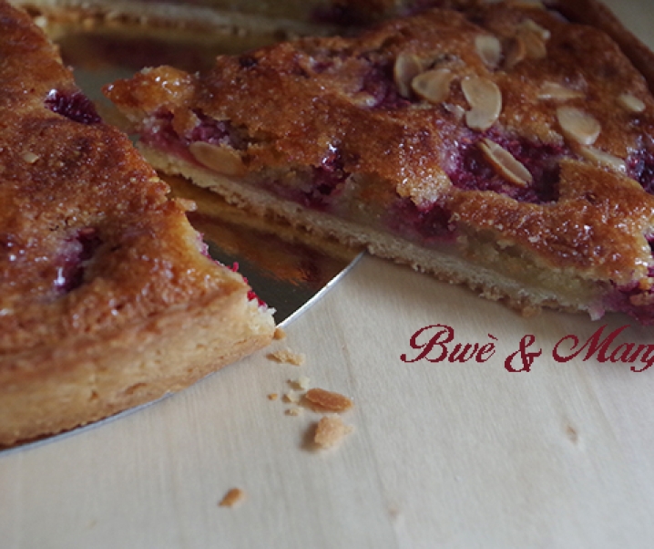 Tarte amandine aux framboises (Fiche technique cap pâtissier)