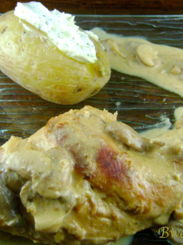 Lapin à la moutarde et au lait de coco