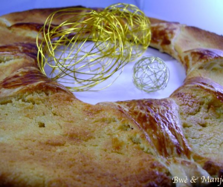 Galette couronne des rois à la frangipane