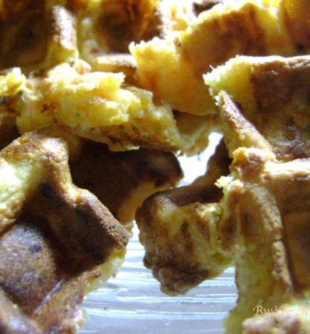 Gaufres au saumon fumé