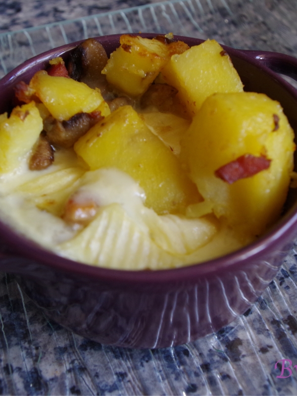 Cassolette façon tartiflette