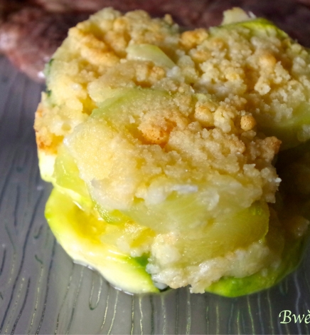 Crumble de courgettes