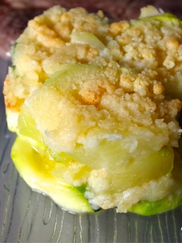 Crumble de courgettes