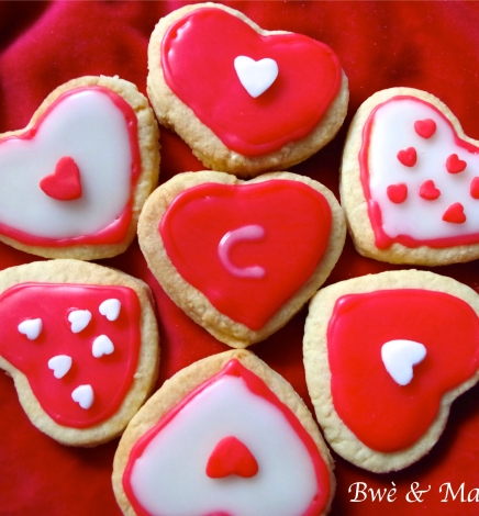 Sablés décorés thème St Valentin
