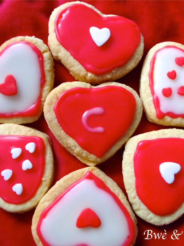Sablés décorés thème St Valentin