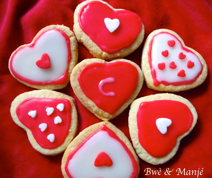 Sablés décorés thème St Valentin