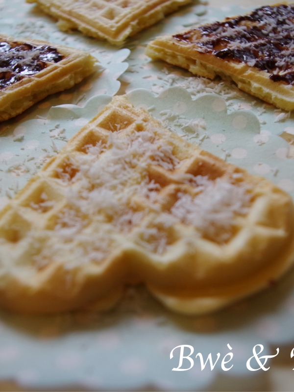 gaufres au lait de coco