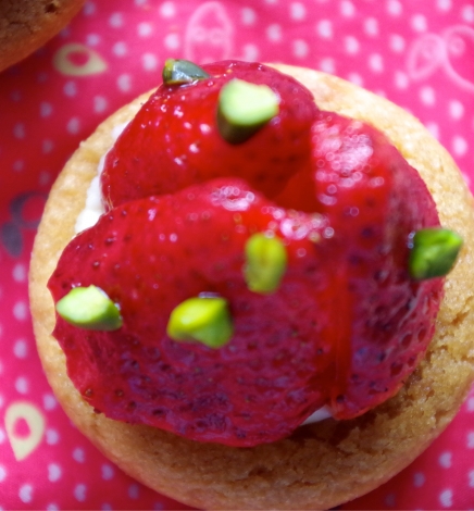 Tartelettes aux fraises (base sablés bretons)