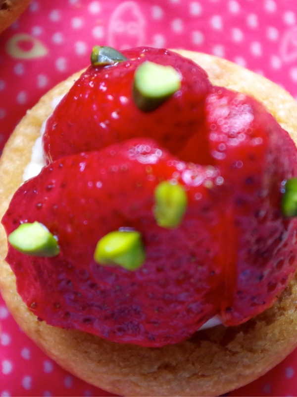 Tartelettes aux fraises (base sablés bretons)