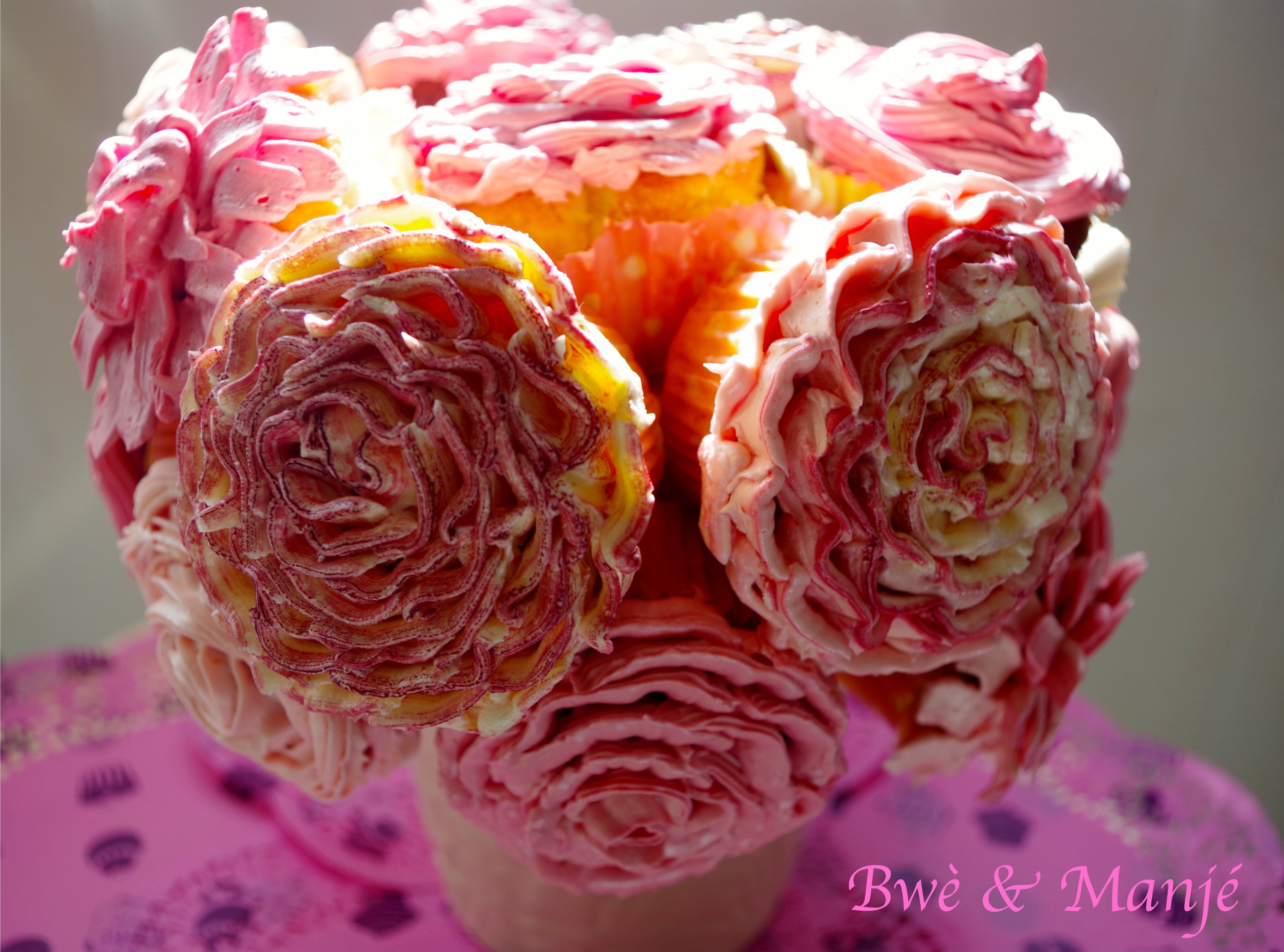 Bouquet de cupcakes  Gourmandises Épicées