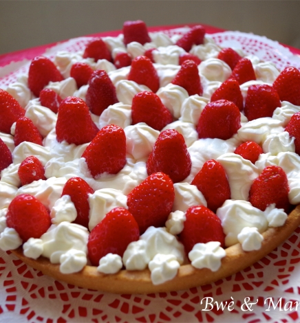 Tarte fraises chantilly mascarpone