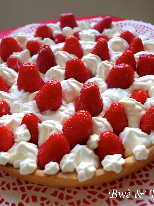 Tarte fraises chantilly mascarpone