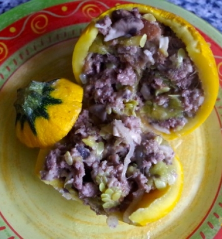 Courgettes rondes farcies