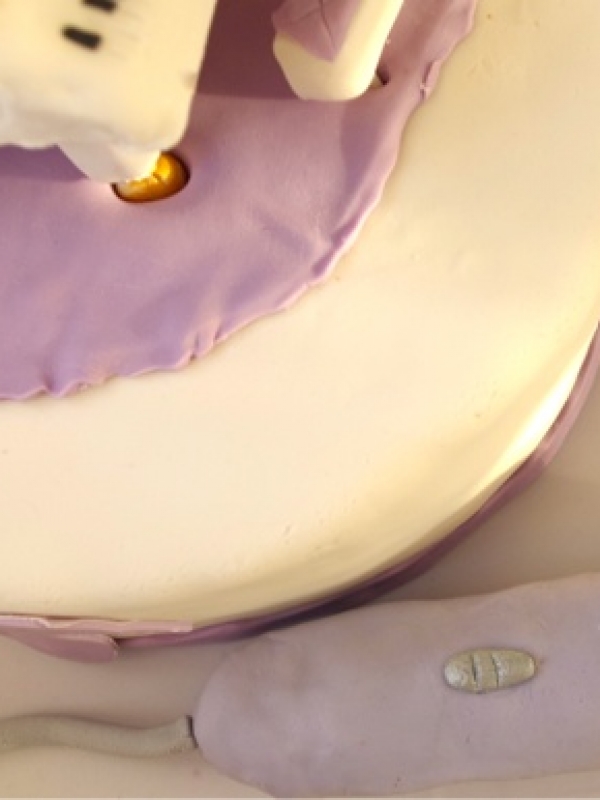 Gâteau thème musical (Violetta)