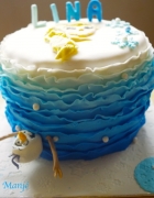 Gravity cake m&m’s® (molly cake et ganache au chocolat)