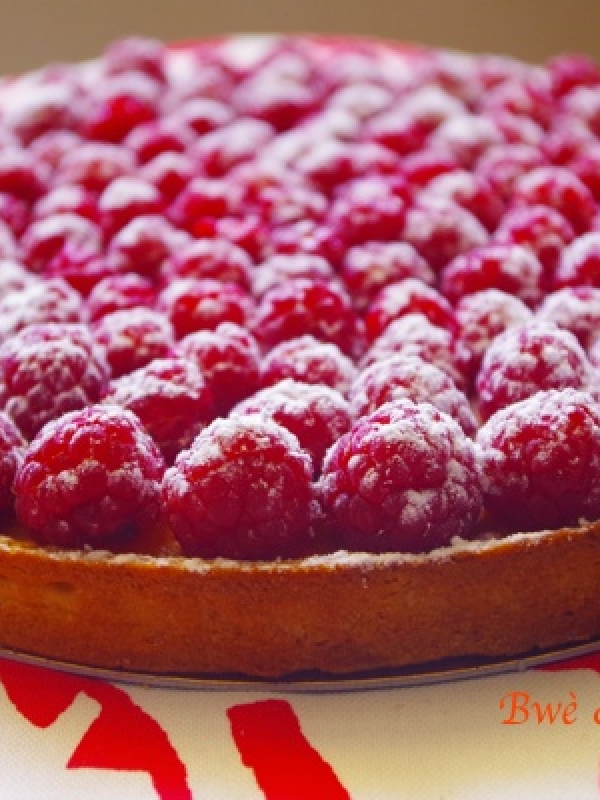 Tarte aux framboises {fiche technique CAP pâtissier}
