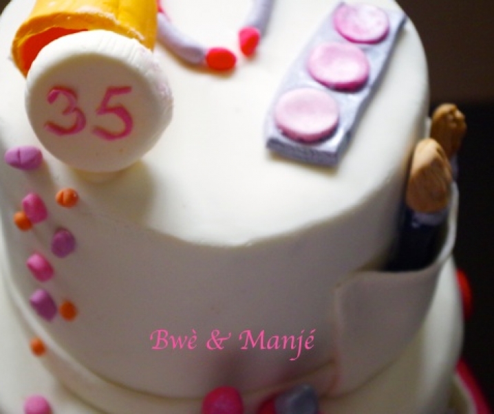 Gâteau blouse blanche {cake design}