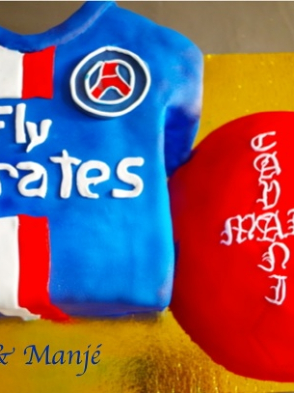 Gâteau PSG {Cake Design}