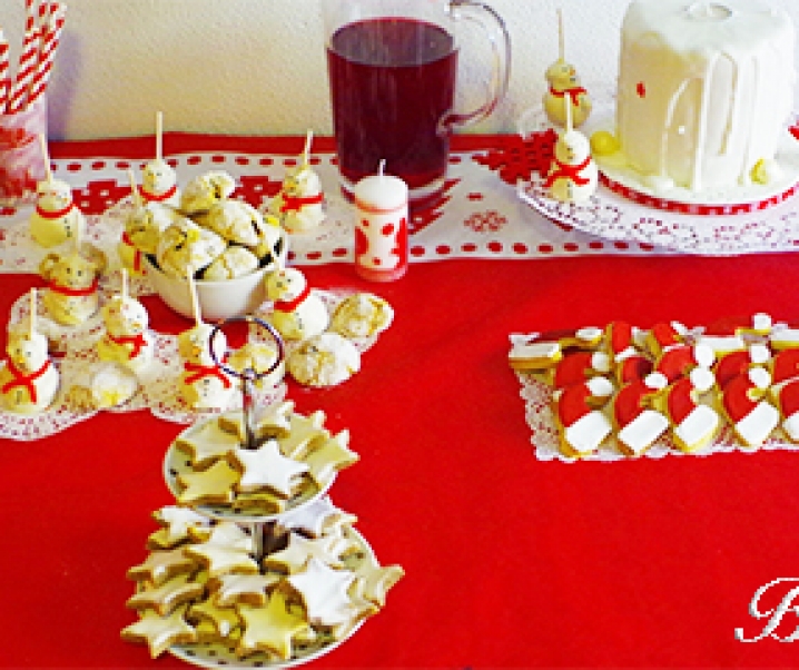 Sweet table de Noël {idées recettes sucrées de Noël}
