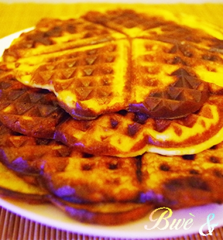 Gaufre légère à base de pâte à choux