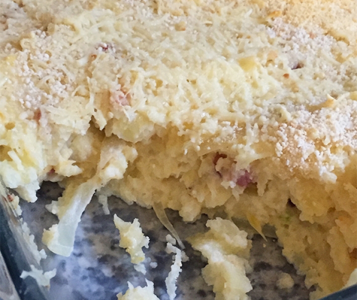 Gratin de papaye verte