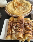 Comme des ficelles picardes {crêpes salées gratinées}