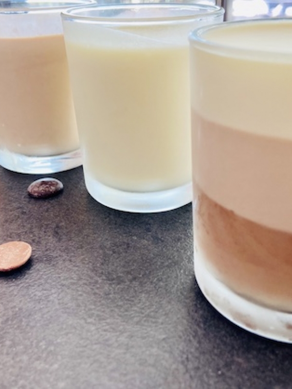 Mousse au chocolat sans oeufs (mousse parfaite pour le trois chocolats)