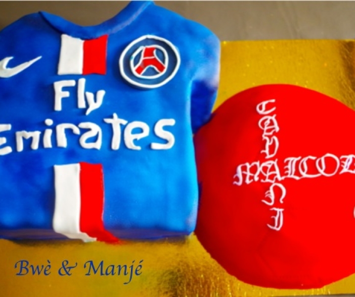 Gâteau PSG {Cake Design}