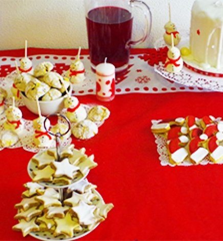 Sweet table de Noël {idées recettes sucrées de Noël}