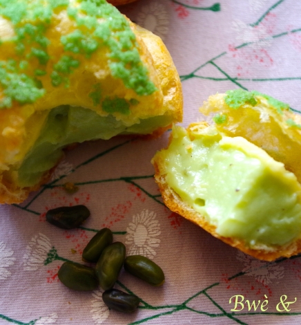 Choux à la pistache