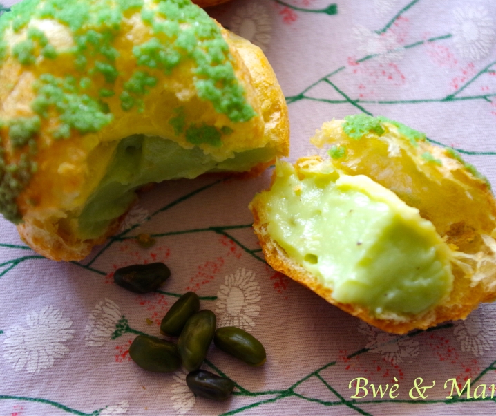 Choux à la pistache