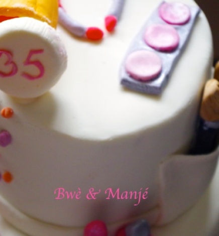 Gâteau blouse blanche {cake design}