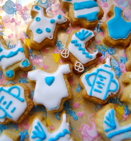 sablés décorés de naissance