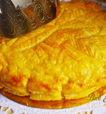 Galette des rois crème de coco pépites de chocolat