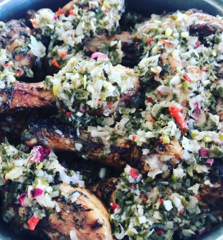 Sauce chien. Sauce créole pour grillades.