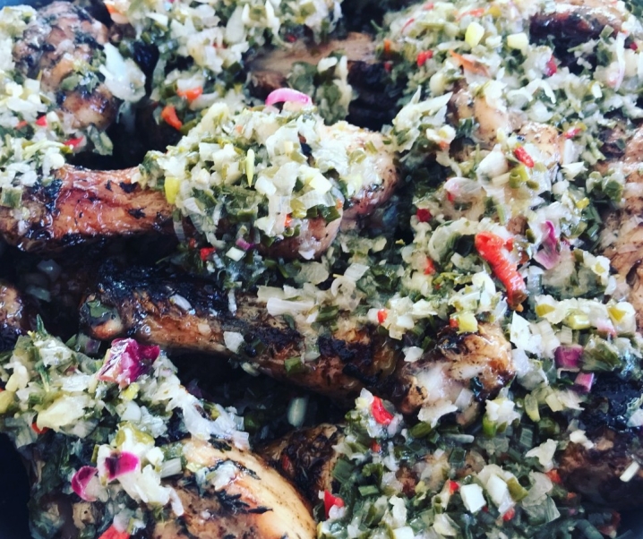 Sauce chien. Sauce créole pour grillades.