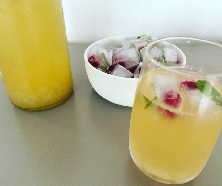 Citronnade et glaçons parfumés