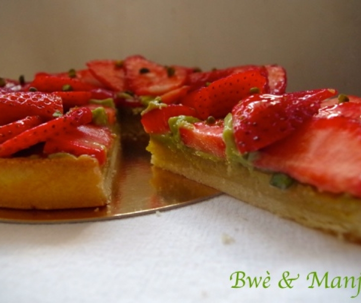 Tarte fraises pistache {fiche technique cap pâtissier}
