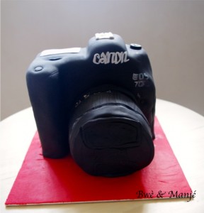 appareil photo cake design