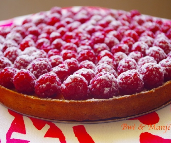 Tarte aux framboises {fiche technique CAP pâtissier}
