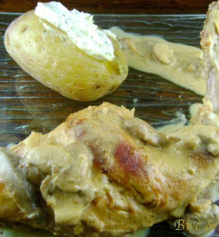 Lapin à la moutarde et au lait de coco