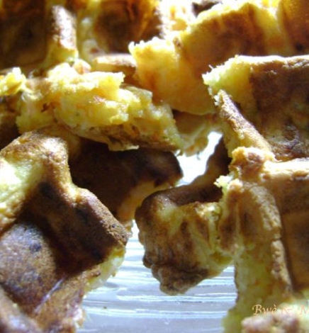 Gaufres au saumon fumé