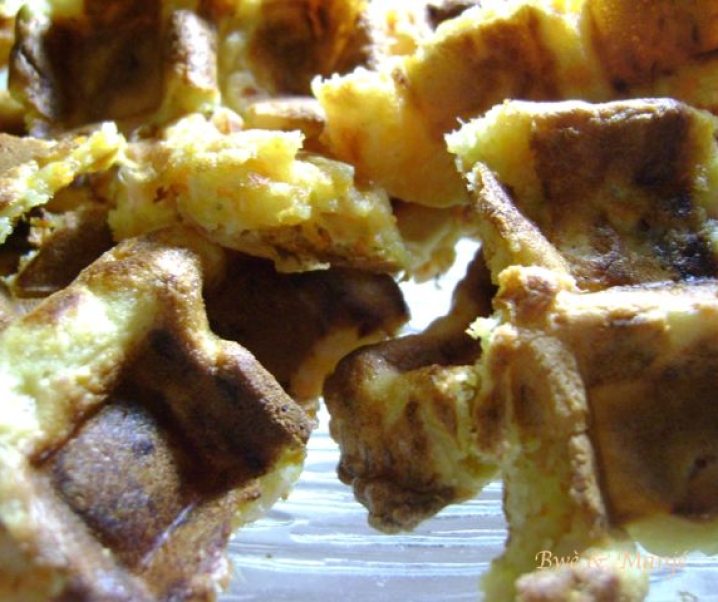 Gaufres au saumon fumé