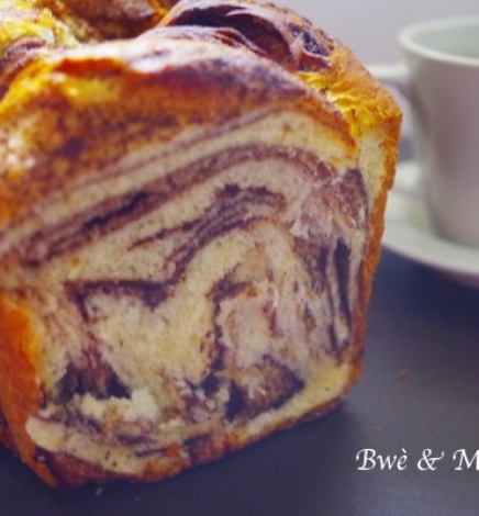 Brioche marbrée au chocolat