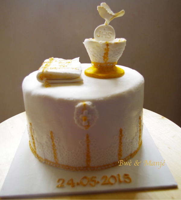 gâteau communion cake design