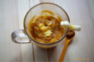 mug cake speculoos banane