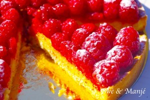 part tarte aux framboises