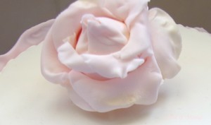 rose ruffle cake